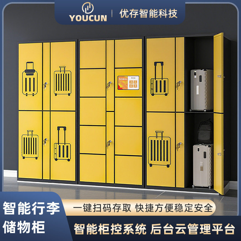 智能行李寄存柜酒店机场景区扫码收费物品存放柜校园干洗店洗衣柜图片