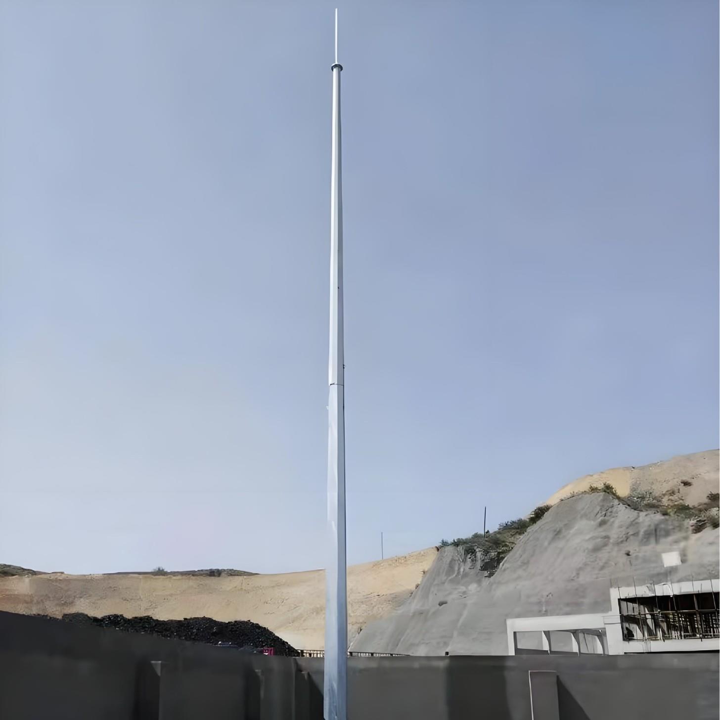 19米GH-33独立接闪杆热镀锌35米独立钢管变电站避雷针生产厂家