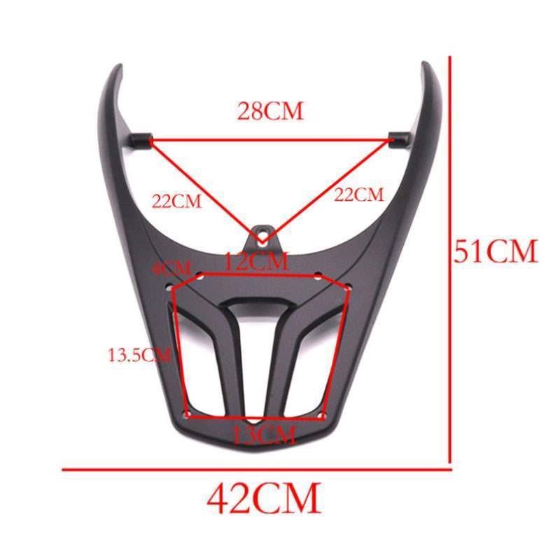装尾箱迅鹰货架迅鹰中r连体可大环小尾翼货架电动车后后聚英
