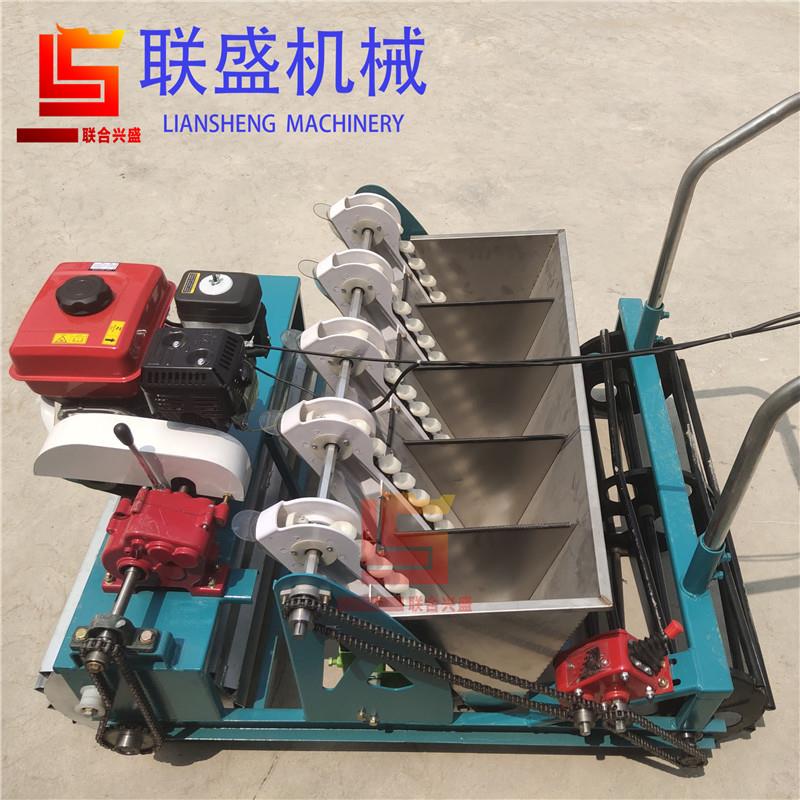 电动大蒜播种机 电动3-4行大蒜点播机 汽油自走式大蒜播种机价格