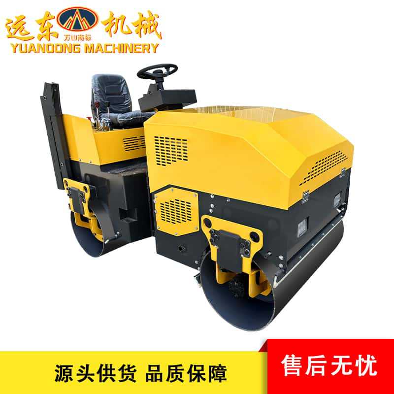 1200型单振座驾压路机柴油发动机贴边整平压实草坪沥青两用