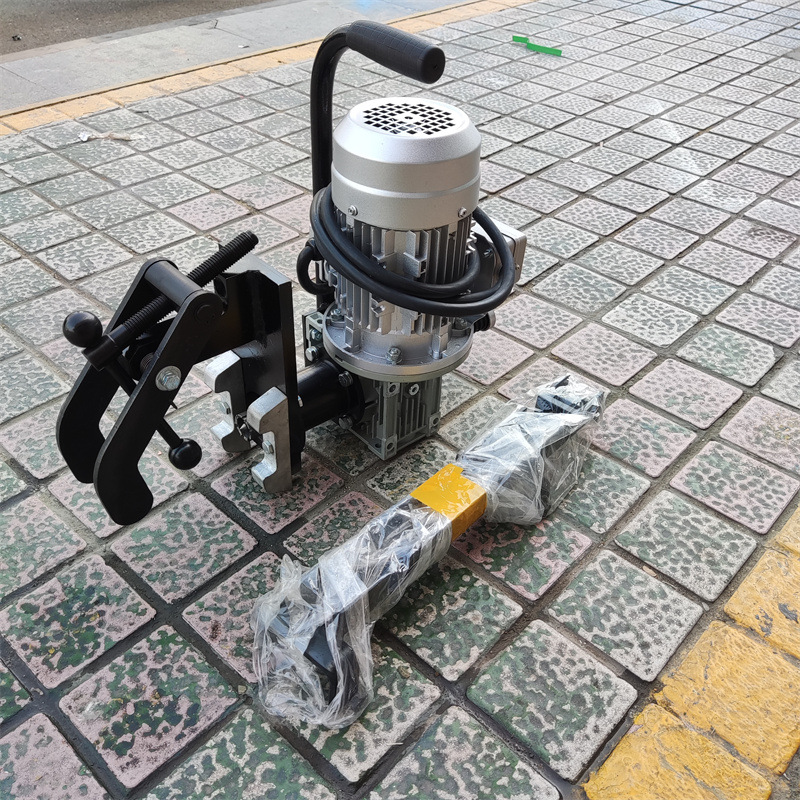 电务导接线轨道钻孔机 三孔电动钢轨钻孔机 轨道打孔机空心钻头