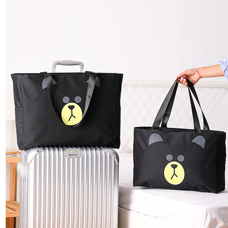 加厚牛津布购物袋环保袋超市折叠便携女大容量手提外出旅行包袋子