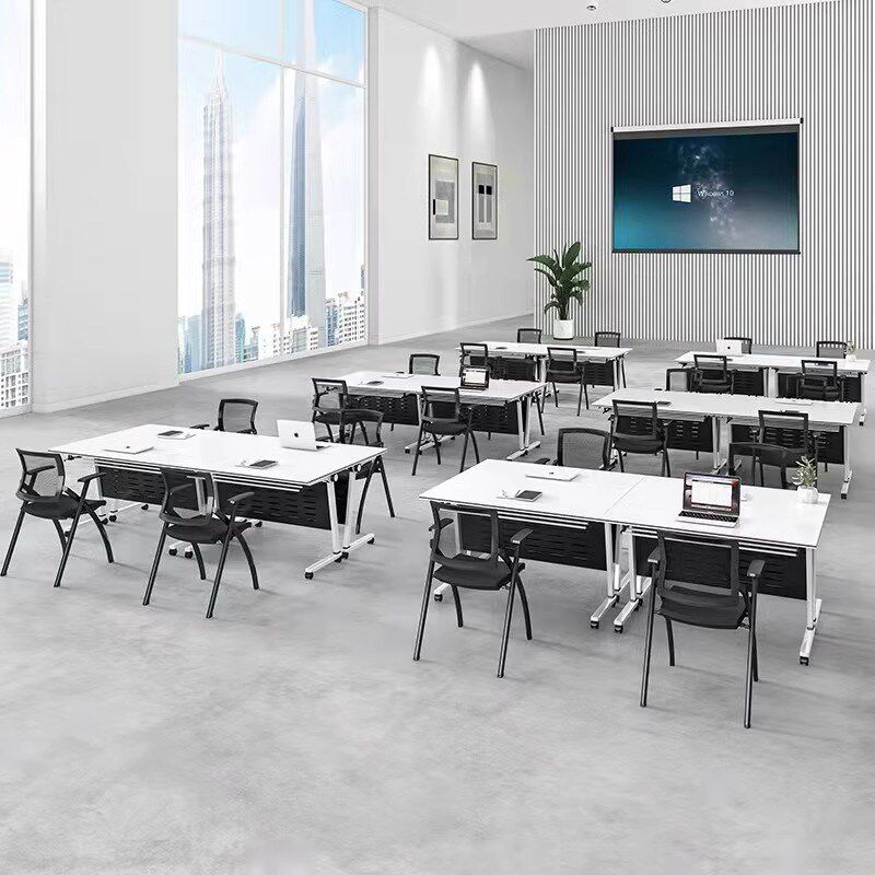 折叠培训桌会议桌椅组合可移动长条桌阅览培训机构课桌办公培训桌