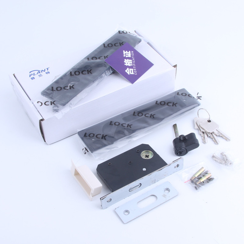 移门锁厨房室内木门隐形钩锁阳台美式黑色移动门锁卫生间推拉门锁