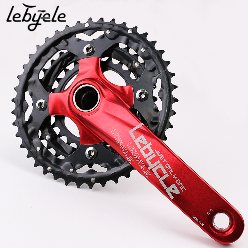 乐百客 山地车中空一体牙盘曲柄组套装自行车改装齿盘链盘配件42T