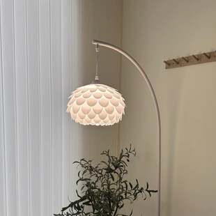 钓鱼灯落地灯客厅卧室p床头网红沙发旁摆件ins奶油风氛围立式台灯