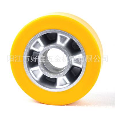 工直厂供160X50X6m802916m铝芯聚氨（0P酯U）厚胶双轴承欧洲款脚