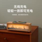 灯光画无线436卧室床E头办公桌面手机1充W无线充LD氛5围灯小夜灯