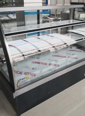 蛋糕柜弧柜形玻PVJ璃藏展冷示柜烤串串凉菜小型保鲜菜展卤示前开