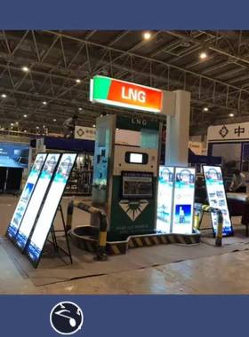 商灯折场门市油站室内台加YYU立式落地叠展架示牌LED灯箱广告机箱