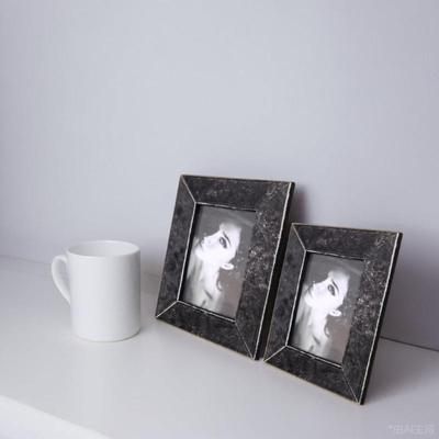 简约现代端020406毛相框摆卧室床头柜书高房样板房桌面家居装马饰