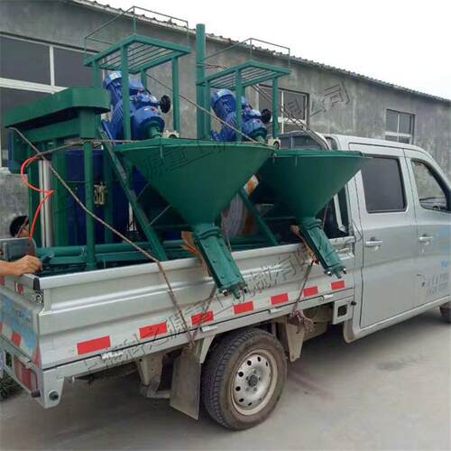建水筑机工程用外墙喷涂螺杆式GRC喷湿浆239机式泥砂浆机
