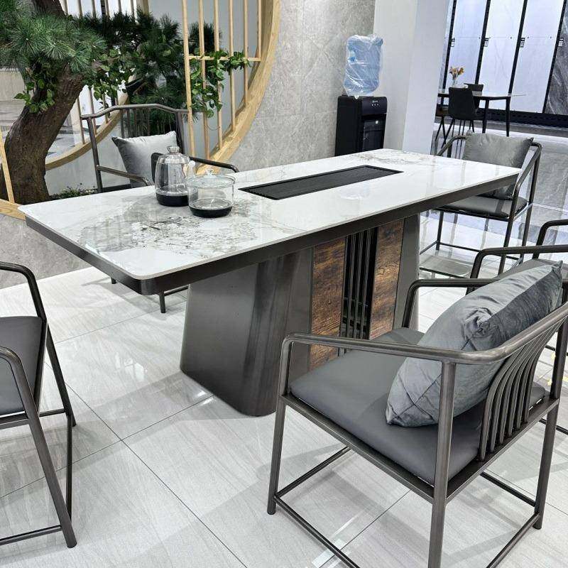 中式椅轻奢岩板茶桌组合公办室家用茶代台泡茶桌烧水壶TSA一体现,商业/办公家具,茶台/茶桌,淘宝优惠券,粉丝福利购,淘宝优惠卷