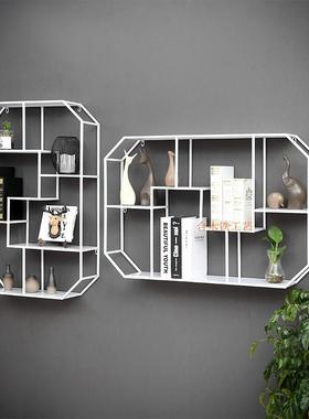 J子^墙架上书置物架柜壁挂墙储物卧室PJ-C128墙面创意格客厅酒架