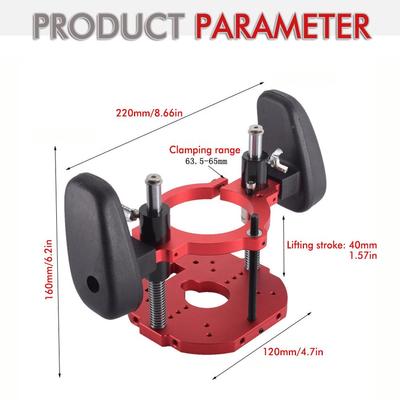 OWX修边机倒装升降作工下台压式底开槽倒装台面木工工具配座件