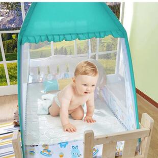 包蒙古帐童婴蚊儿床蚊025帐全罩式公主三开门儿粉色加厚加密