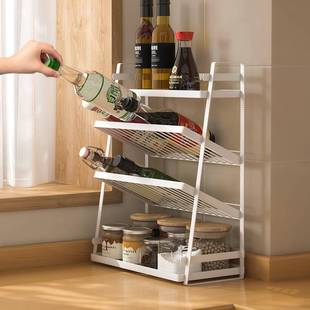 调料置物架厨房家用调料盒收纳架酱油架台面多层放调味瓶佐料架子