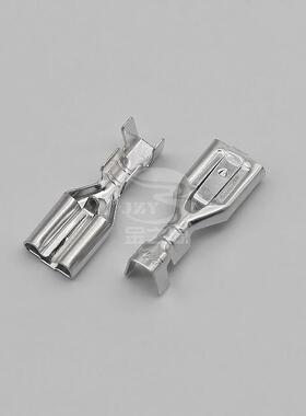 .3自锁插簧6端子DJ62-J6.3B带锁散端件2KJT50锁扣电源冲压接线6子