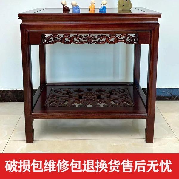 实木花架桌子盆景鱼缸石座客厅花盆架室内置架多物功018奇底能花