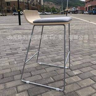 椭圆形或息皮革懒人椅移动高营业厅公沙发脚凳子卖场休桌客办户坐