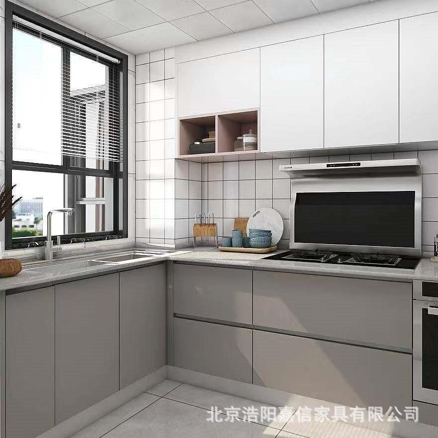 北家京厂定制小现代轻奢克诺斯邦整体家橱柜户型开放式用958橱柜
