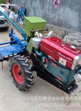 浙江手田柴油手扶式打田1YL-TLJ5机马力手扶拖拉机农果园扶微耕机