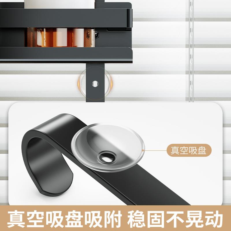 浴室玻门淋房置物架0MJ-43994不锈钢浴3洗护璃用品收纳挂篮卫生间