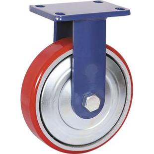 脚轮寸8超重型铁芯氨5 550532脂单轮械脚轮机设备轮厂家聚直销铁