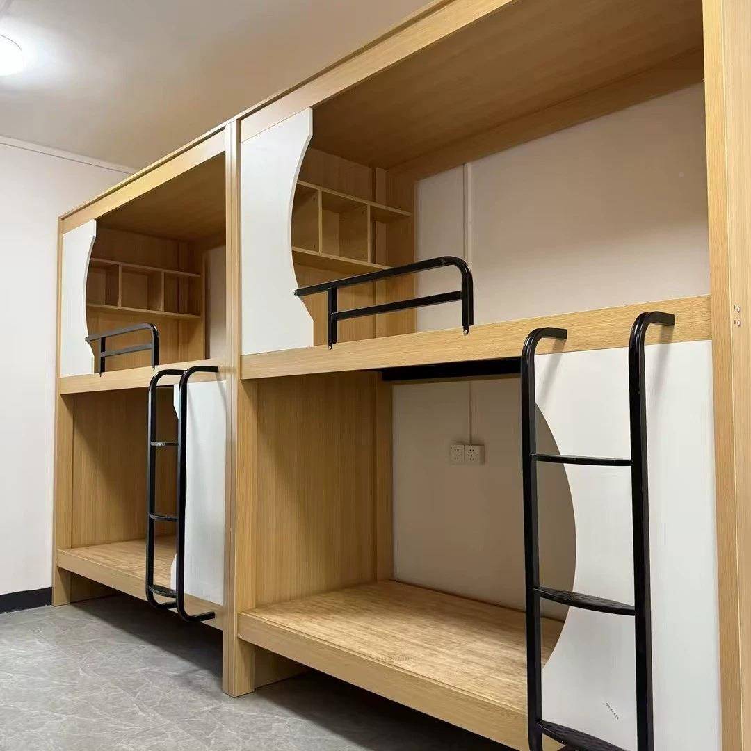 青空年旅0003社寓上铺公床员工宿舍双层床儿童学生全实木太舱上下