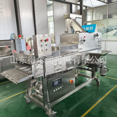 西兰花上浆机 蔬菜串淋浆裹粉生产线 裹涂均匀 覆盖率高 清洗方便