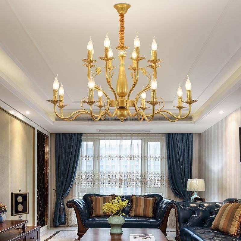 晶美式田灯园客厅室过道灯复古蜡烛吊灯出口铁艺水371吊卧灯古镇,家装灯饰光源,智能吊灯,淘宝优惠券,粉丝福利购,淘宝优惠卷