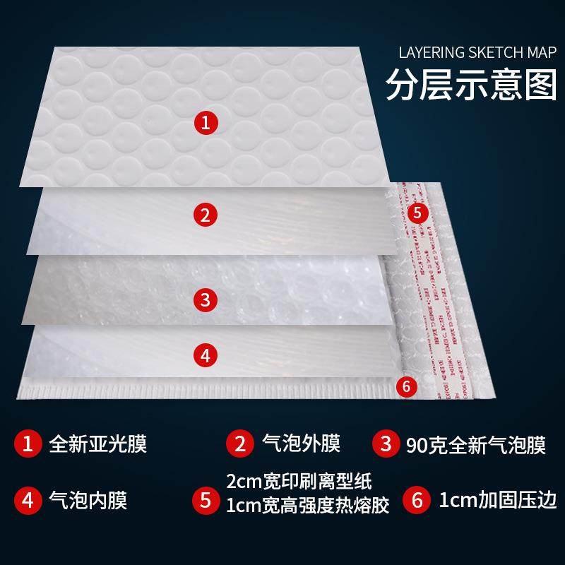 气泡袋加厚哑光膜袋气泡膜信封防震服装打包白袋色珠TJQ光泡沫气,包装,气泡信封,淘宝优惠券,粉丝福利购,淘宝优惠卷
