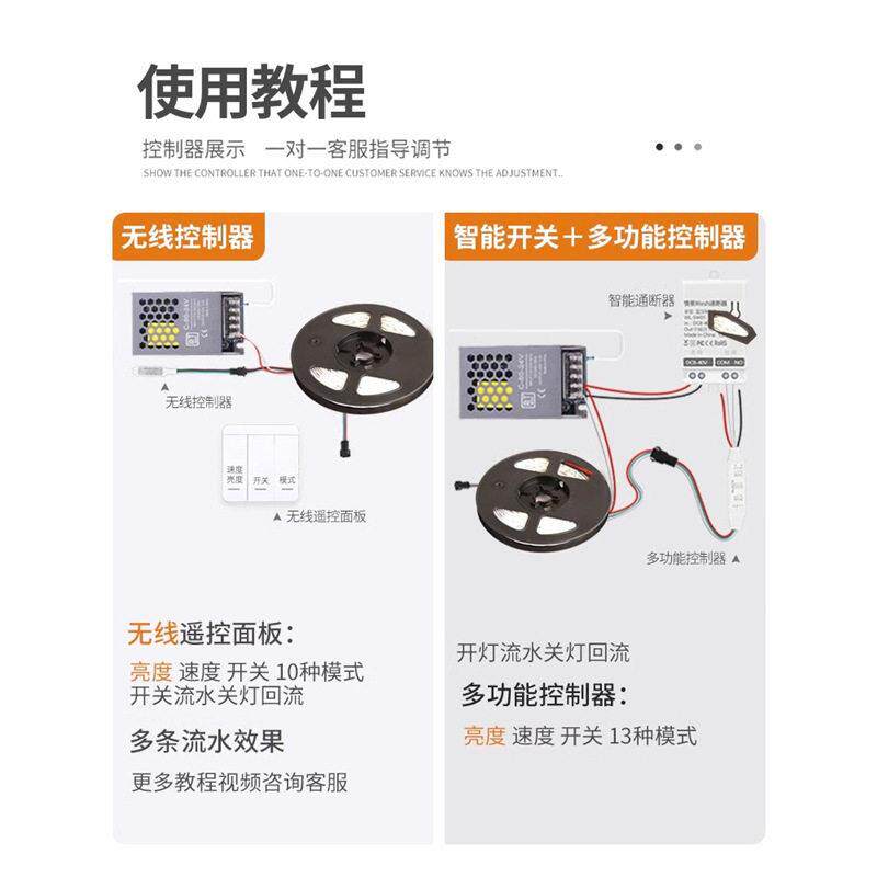 TRIAC追光流能24v线形l灯嵌入式水家243用线性灯客厅智灯带回流ed