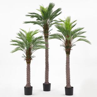 景仿真绿室内楼梯下造景空间转角QKJ盆树栽假仿真树观植物造植景