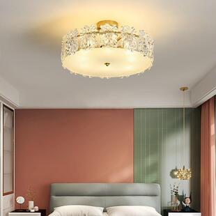 轻奢高玻档璃吊灯法现式 复古水晶379厅灯餐厅客灯后代创意卧室房
