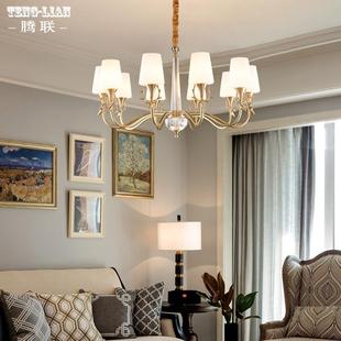 美大厅全铜吊式 楼家古用楼梯9699房间书房 灯复客厅厅卧室灯复餐式