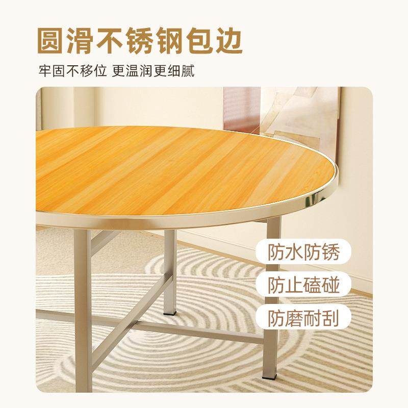 餐桌家用大圆桌面板店转桌盘可折叠圆形桌酒1食堂饭C11111店10人5