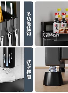 挂架调料厨房置物架台挂ltao1022壁料调味转面角架子免打孔三角收
