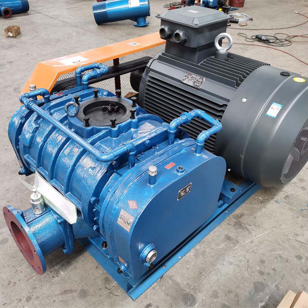 铂汇风机BHSR300三叶罗茨鼓风机 水产养殖 污水处理 高压罗茨风机