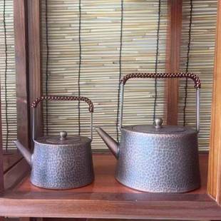 厂直供提铜梁款h025加厚纯紫烧家茶水壶泡茶壶煮茶壶小铜壶艺壶