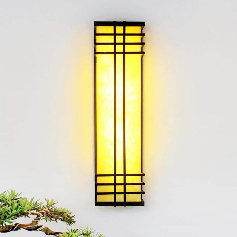 户外壁灯新中式仿LM-qbd古云石灯院室内墙外走廊别墅大门口院墙壁