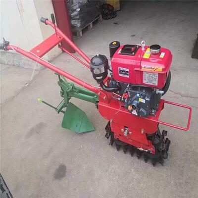 耕坡地山旋耕翻整犁田机开沟机机手扶链轨式履带微耕家用QTU小型