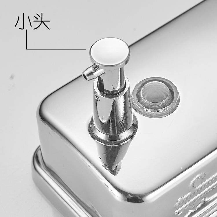 跨境直供按3店4不锈钢皂液3060器卫生间洗手液打孔手动压瓶酒壁挂,家装主材,皂液器,淘宝优惠券,粉丝福利购,淘宝优惠卷