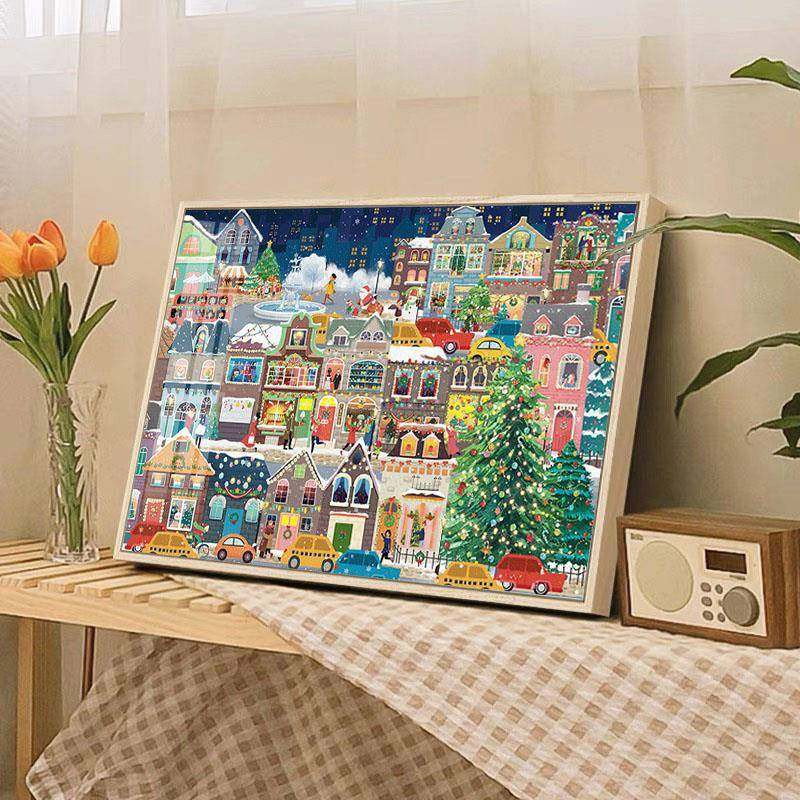 复古艺术诞街道钻氛围感绣钻石画满钻客圣厅贴钻十字HYtereqs绣水