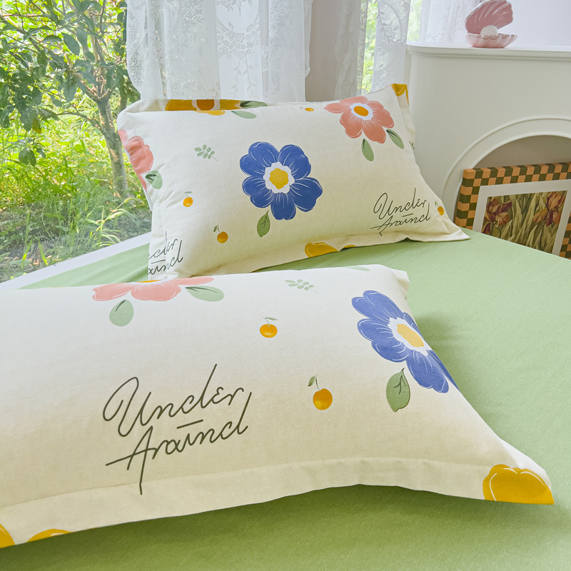 全棉加厚磨毛四件套100%纯棉床上用品秋冬80支宿舍单双人被套床单