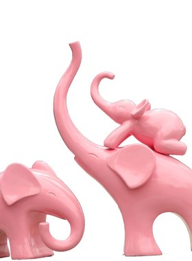 户外卡通大象玻璃钢雕塑商场抽象动物模型园林景观小区房地产摆件