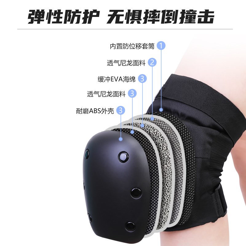 冰龙专业轮滑滑板护具骑行自行车溜冰鞋防摔头盔护膝护肘儿童防护