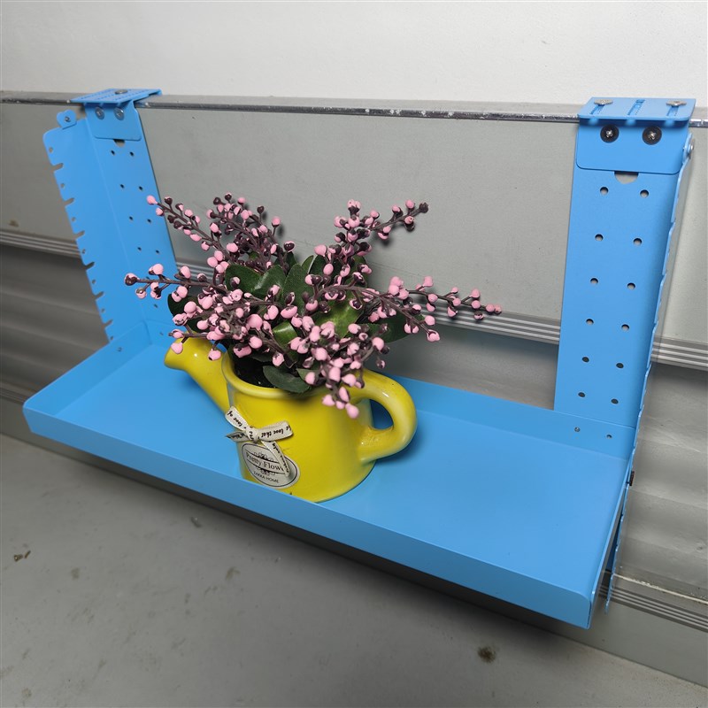 办公室置物架挂式收纳挂篮办公桌屏风工位悬挂花架铁艺架子单层