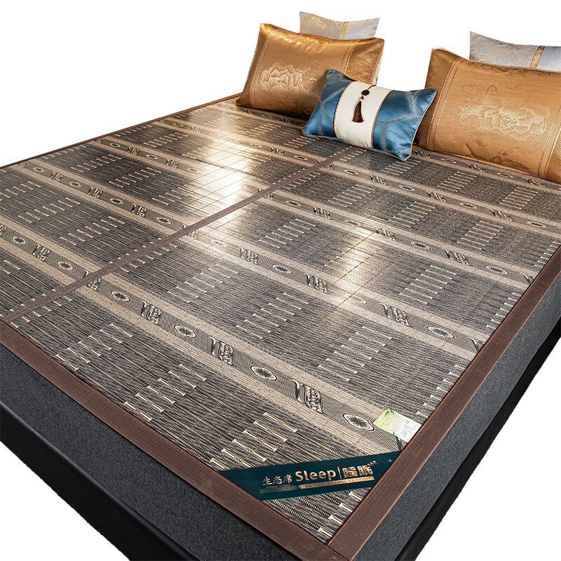 夏季竹席凉席1.5米双面两用加大可折叠单人床学生宿舍0.9m竹席